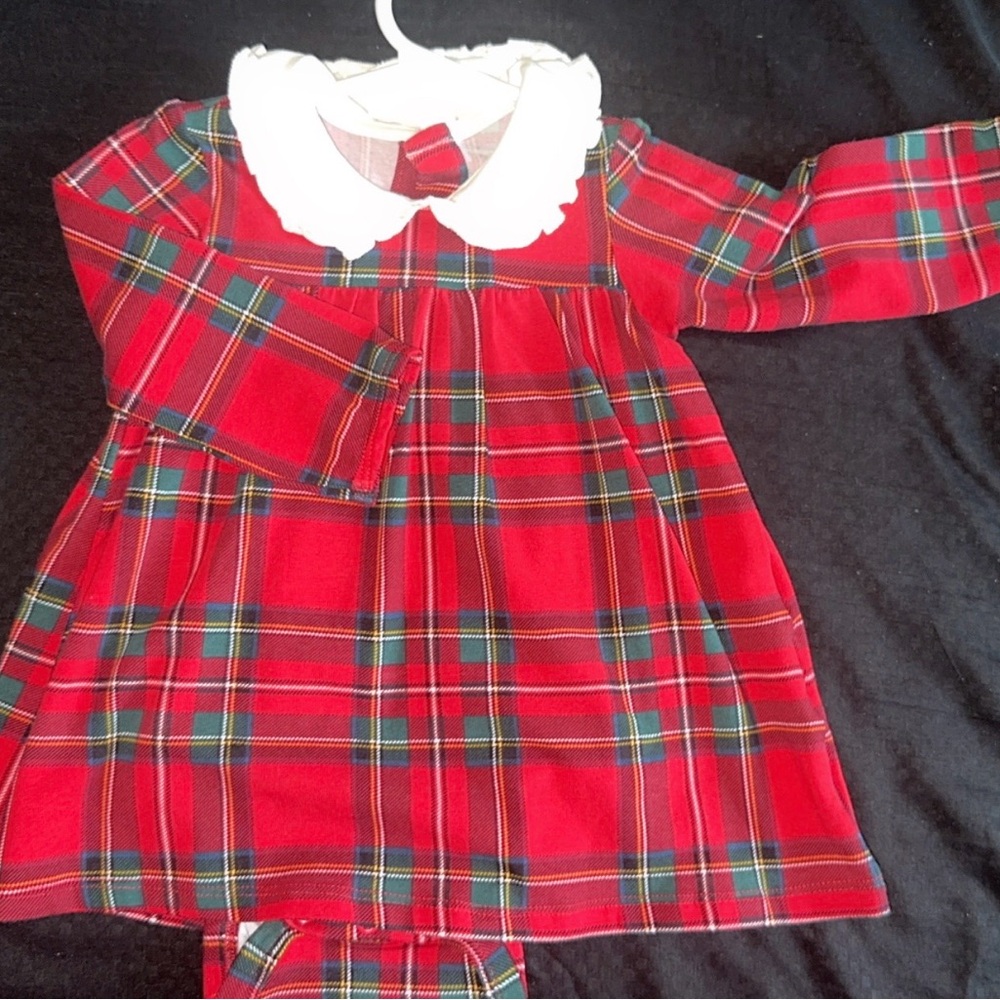 H&M Red Plaid Kids Formal Dress